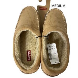 Levi's® Harbin Men's MEDIUM SIZE 8/9 Slippers - WHEAT COLOR